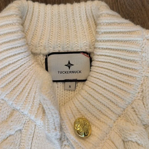 Tuckernuck Ivory Cotton Colette Cardigan - Picture 2 of 2